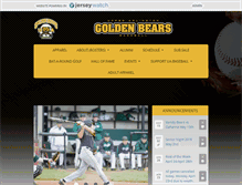 Tablet Screenshot of goldenbearbaseball.com